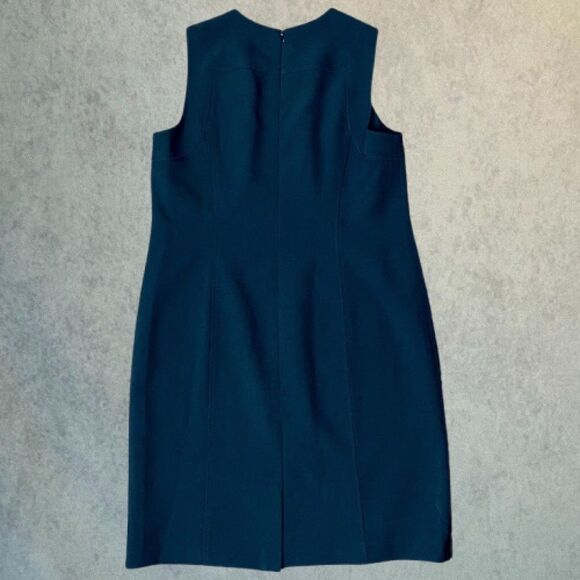 Anne Klein Executive Collection Dress Womens Size M Black Sheath Knee Length - Picture 4 of 14